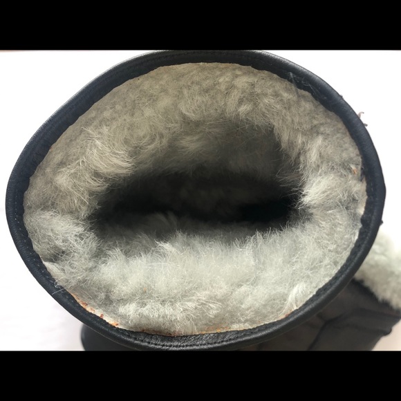 SOLD Rick Owens Black Shearling Boots - Picture 6 of 9